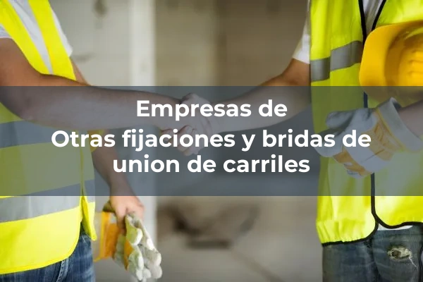 Fijaciones y bridas de union de carriles 4 Otras fijaciones y bridas de union de carriles