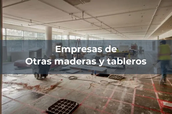 Otras maderas y tableros 1 Otras maderas y tableros