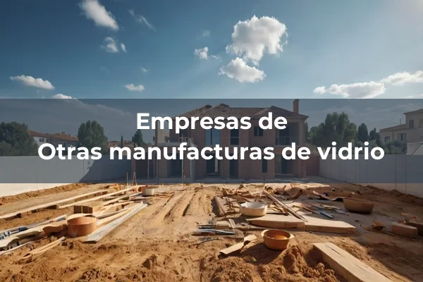 Manufactura de vidrio 4 Otras manufacturas de vidrio