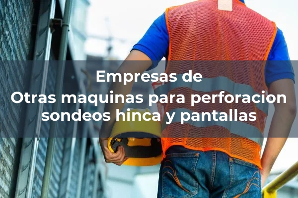 Otras maquinas para perforacion sondeos hinca y pantallas 2 Otras maquinas para perforacion sondeos hinca y pantallas