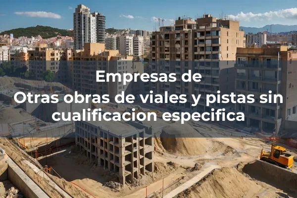 Otras obras de viales y pistas sin cualificacion especifica