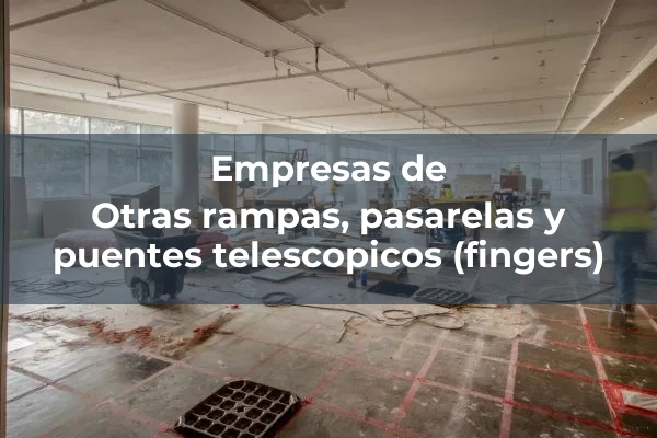 Rampas, pasarelas y puentes telescopicos (fingers) 3 Otras rampas, pasarelas y puentes telescopicos (fingers)