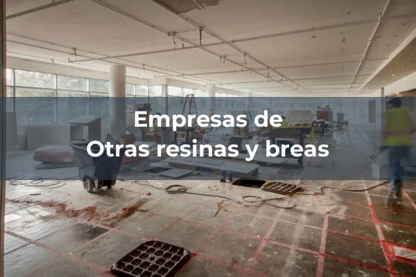 Resinas y breas 1 Otras resinas y breas
