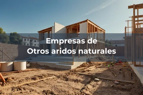 Otros aridos naturales