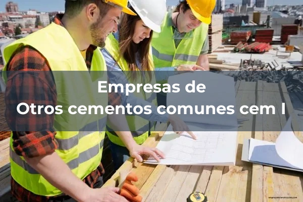 Cementos comunes cem I 7 Otros cementos comunes cem I