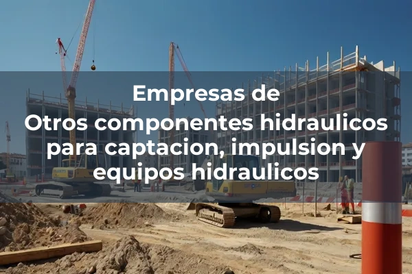 Captacion, impulsion y equipos hidraulicos 6 Otros componentes hidraulicos para captacion, impulsion y equipos hidraulicos