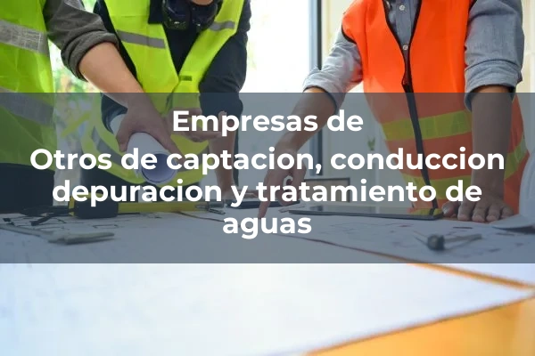Otros de captacion, conduccion, depuracion y tratamiento de agua 2 Otros de captacion, conduccion depuracion y tratamiento de aguas