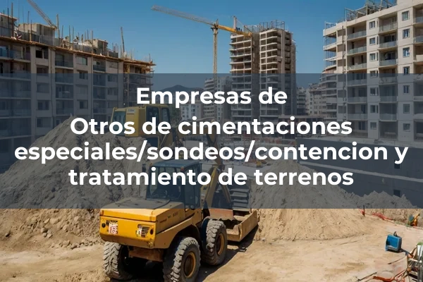 Otros de cimentaciones especiales/sondeos/contencion y tratamiento de terrenos 1 Otros de cimentaciones especiales/sondeos/contencion y tratamiento de terrenos