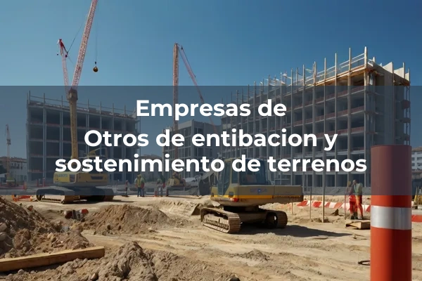 Entibacion y sostenimiento de terrenos 5 Otros de entibacion y sostenimiento de terrenos