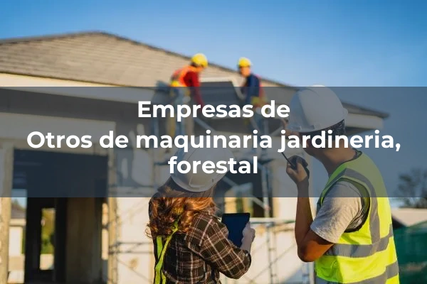 Maquinaria jardinería, forestal 3 Otros de maquinaria jardineria, forestal