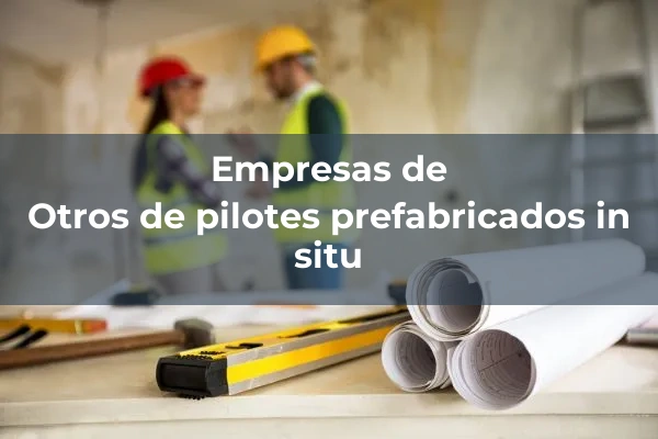 Pilotes prefabricados in situ 5 Otros de pilotes prefabricados in situ