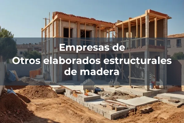 Elaborados estructurales de madera 3 Otros elaborados estructurales de madera