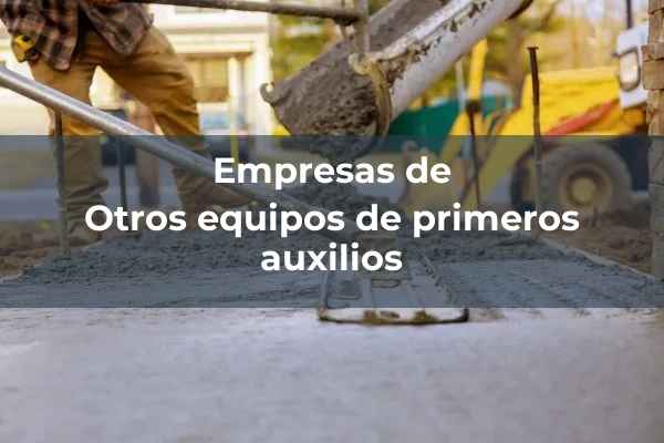 Equipos para primeros auxilios 7 Otros equipos de primeros auxilios