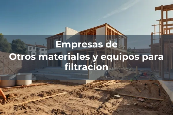 Material y equipos para filtracion 9 Otros materiales y equipos para filtracion