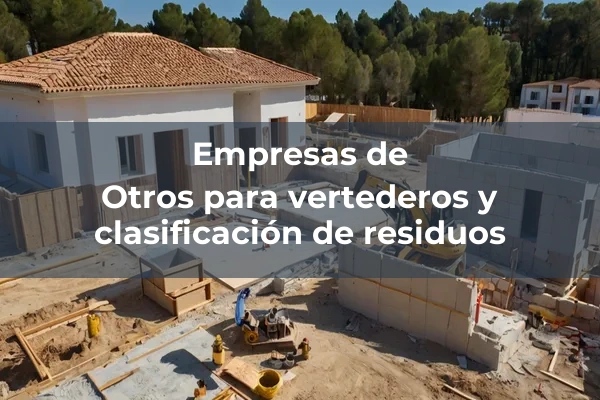 Vertederos y clasificacion de residuos 8 Otros para vertederos y clasificación de residuos