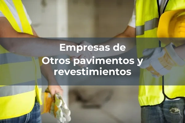 Pavimentos y revestimientos 5 Otros pavimentos y revestimientos