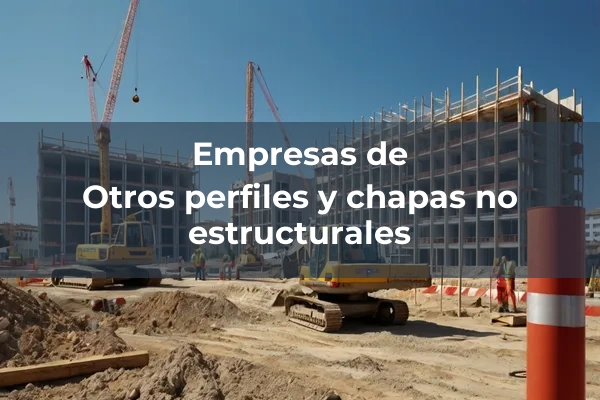 Perfiles y chapas no estructurales 6 Otros perfiles y chapas no estructurales