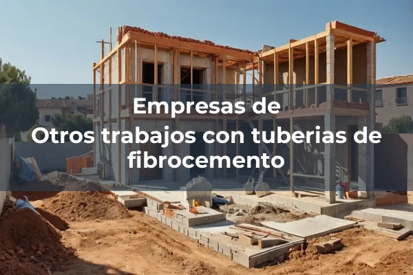 Otros trabajos con tuberias de fibrocemento