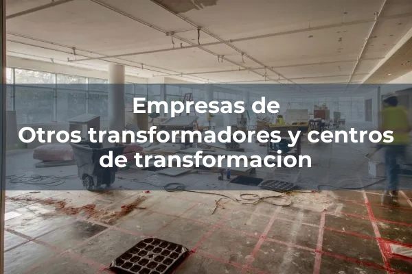 Transformadores y centros de transformacion 4 Otros transformadores y centros de transformacion