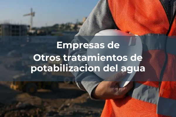 Instalaciones de potabilizacion del agua 2 Otros tratamientos de potabilizacion del agua