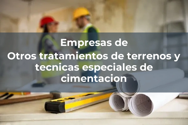 Tratamiento de terrenos y tecnicas especiales de cimentacion 7 Otros tratamientos de terrenos y tecnicas especiales de cimentacion
