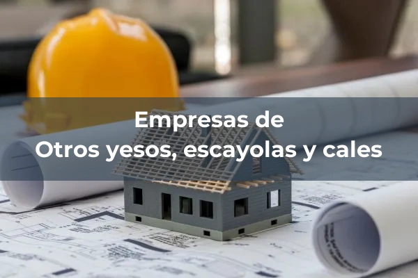 Otros yesos, escayolas y cales