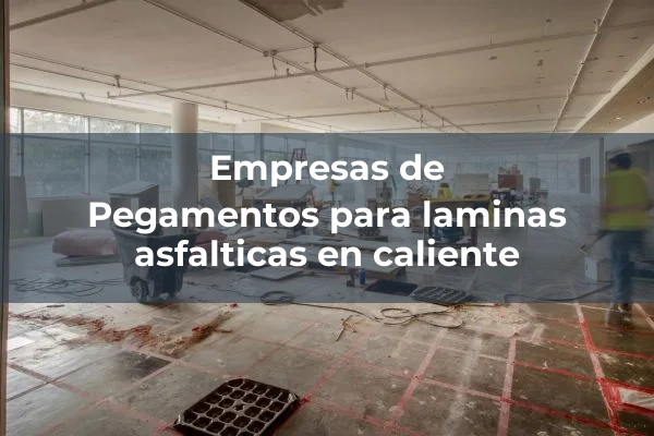Productos para impermeabilizacion 6 Pegamentos para laminas asfalticas en caliente