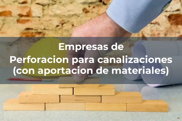 Tecnicas especiales de perforacion 4 Perforacion para canalizaciones (con aportacion de materiales)