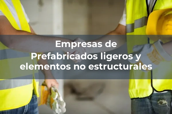 Estructuras 13 Prefabricados ligeros y elementos no estructurales