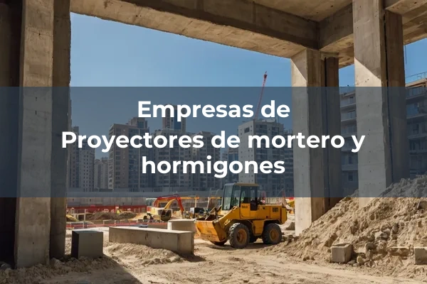 Maquinaria para fabricación, transporte y puesta en obra de morteros y hormigones 13 Proyectores de mortero y hormigones