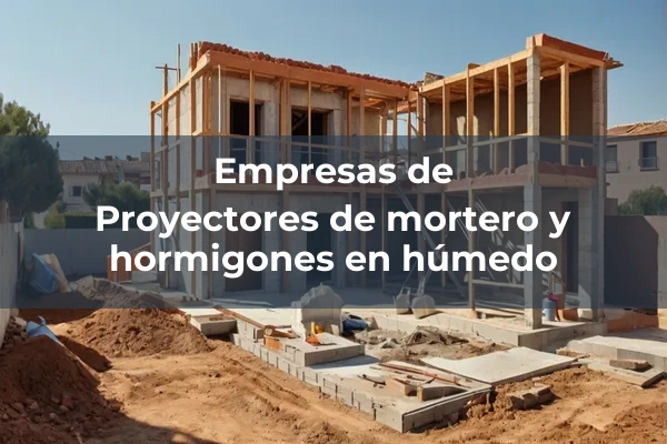 Proyectores de mortero y hormigones 3 Proyectores de mortero y hormigones en húmedo