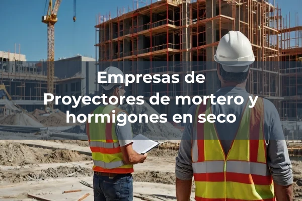 Proyectores de mortero y hormigones 4 Proyectores de mortero y hormigones en seco