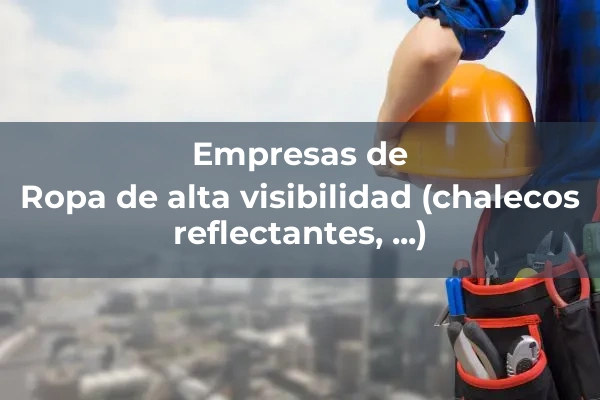 Protecciones individuales 10 Ropa de alta visibilidad (chalecos reflectantes, ...)