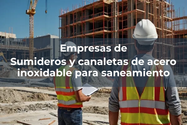 Acero inoxidable 4 Sumideros y canaletas de acero inoxidable para saneamiento