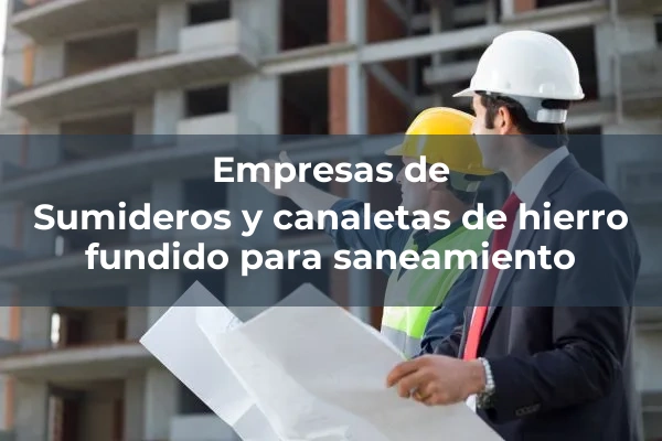 Canaletas 3 Sumideros y canaletas de hierro fundido para saneamiento