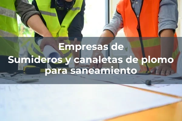 Canaletas 5 Sumideros y canaletas de plomo para saneamiento