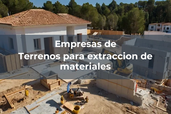 Terrenos para extraccion de materiales