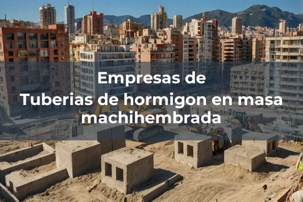 Tuberias de hormigon en masa machihembrada