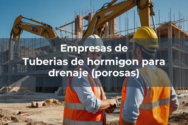 Tuberias de hormigon para drenaje (porosas)