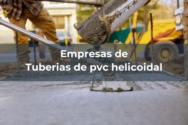 Tuberias de pvc helicoidal